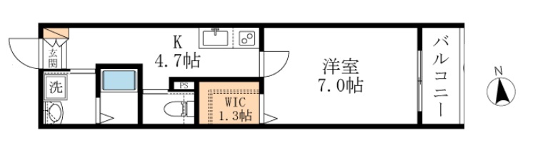 ＪＲ南武線 矢川駅 徒歩3分 4階建 築9年の間取り写真