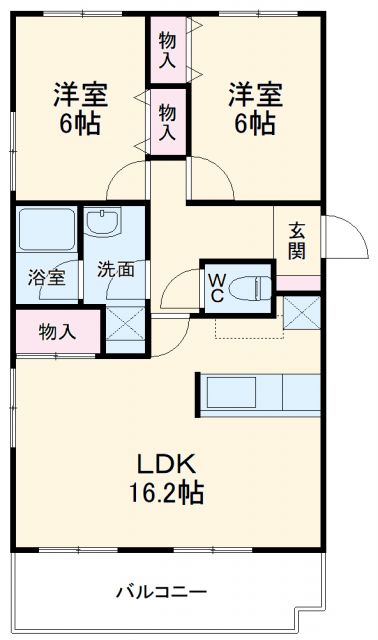 ＶＩＰ－ＩＮ太平洋サウスヒルズの間取り