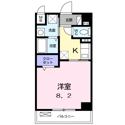 クラシオンルガール　イシカワIIの間取り