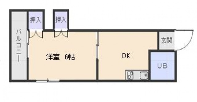 広島市中区吉島町のマンションの間取り