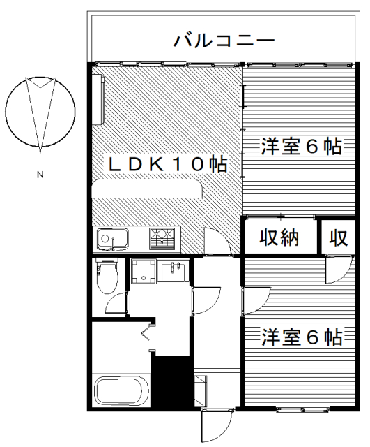 カンパーニュ敷島の間取り