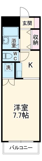 名古屋市中村区大宮町のマンションの間取り