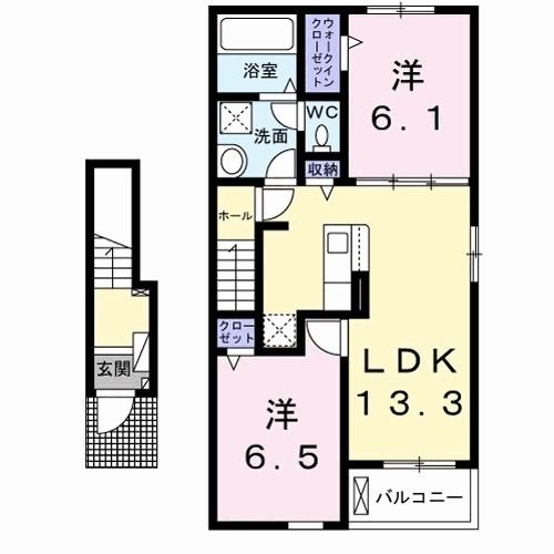 プルメリア　Iの間取り