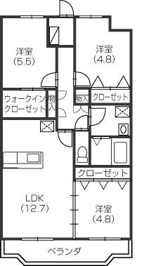 クレアールの間取り