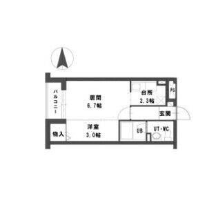 北海道札幌市豊平区平岸二条１４（アパート）の賃貸物件の間取り