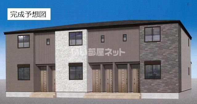 【焼津市西小川のアパートの建物外観】