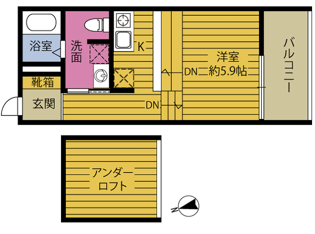 ＲＥＧＩＮＡ南大分駅前の間取り