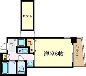 大阪市淀川区宮原のマンションの間取り