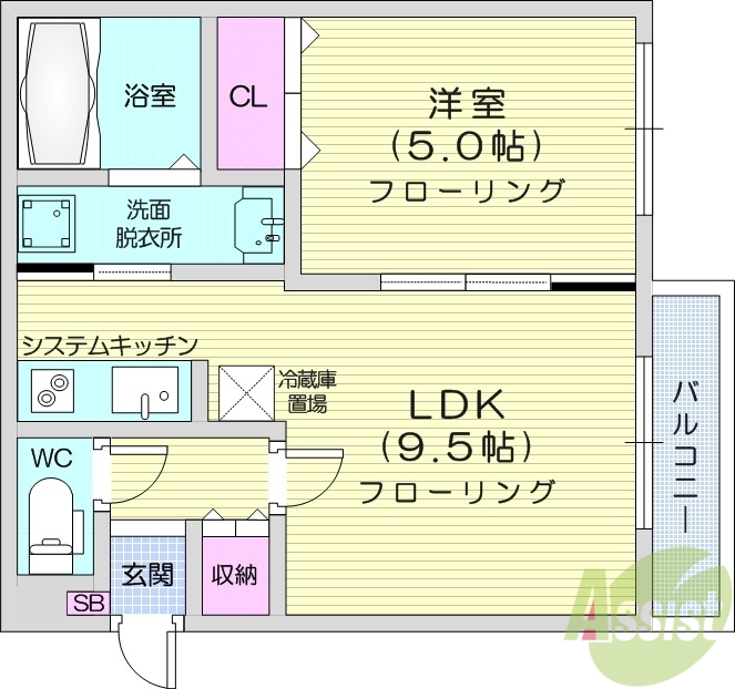 アルシオーネN４の間取り