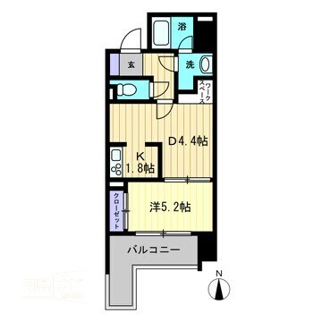 リアライズ瓦町の間取り