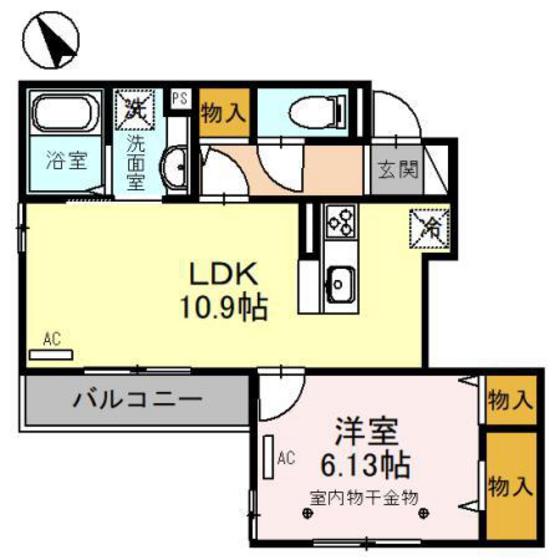 【コンフォート上和田の間取り】