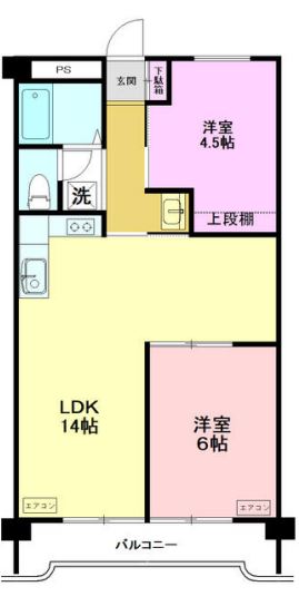 田園ドミールの間取り