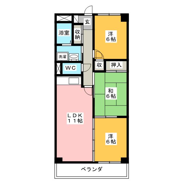 サンメゾン杁中の間取り