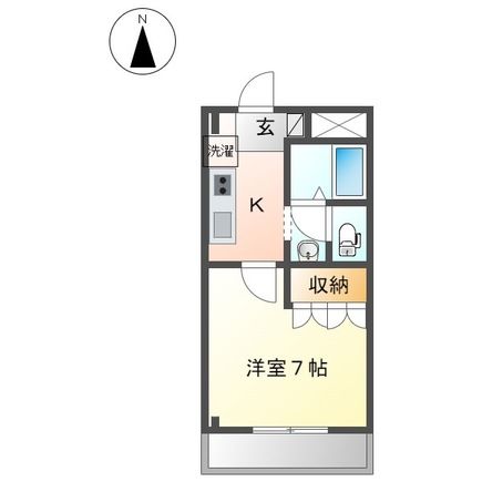 海部郡蟹江町学戸のアパートの間取り