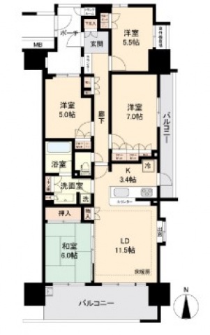 東京ソシオグランデの間取り