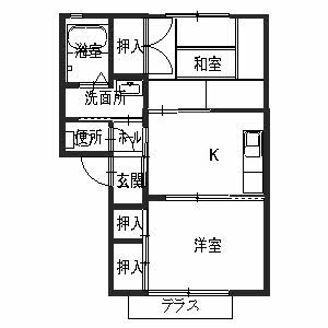 エスポ ワールの間取り