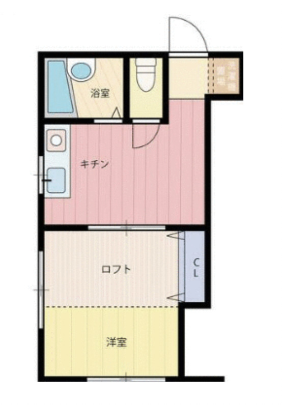 横浜市港南区芹が谷のアパートの間取り