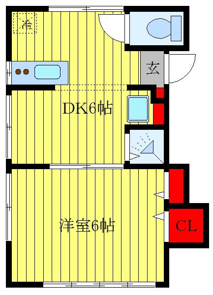 小山アパートの間取り