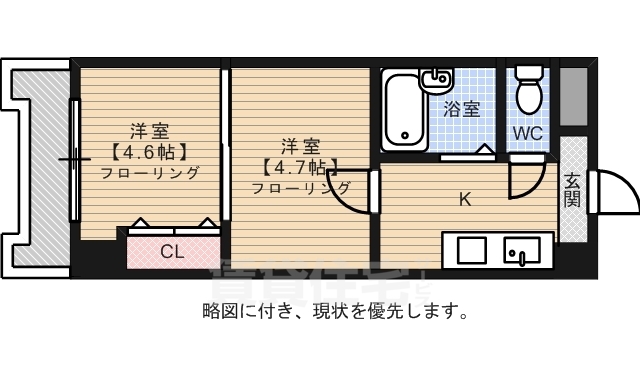 Ｎｏ40　ＰＲＯＪＥＣＴ2100　博多駅前の間取り