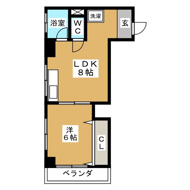 コーポラス上田の間取り