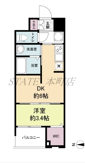 WORVE大阪本町の間取り