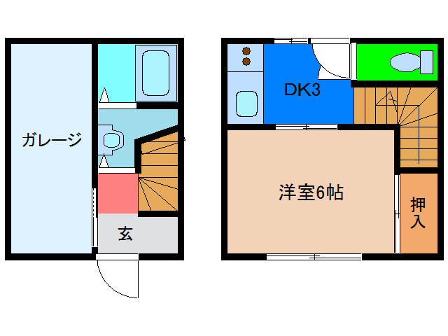 宮丸マンションさくらの間取り