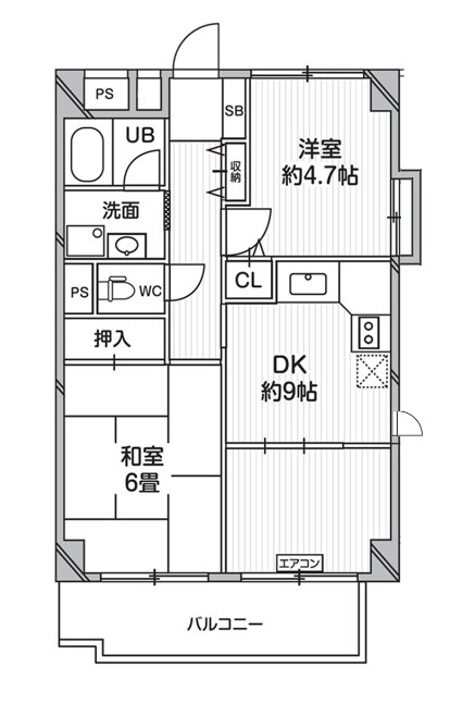 T’s garden一橋学園の間取り