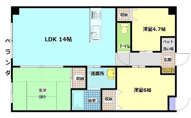 エトワール三永の間取り