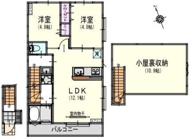 サンライズ百草園C棟の間取り