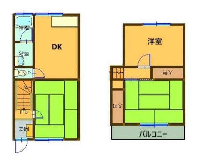 第2ハイツ大伯の間取り