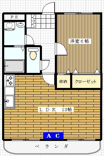 鹿嶋市大字佐田のマンションの間取り