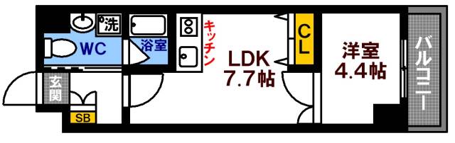 Kビルの間取り