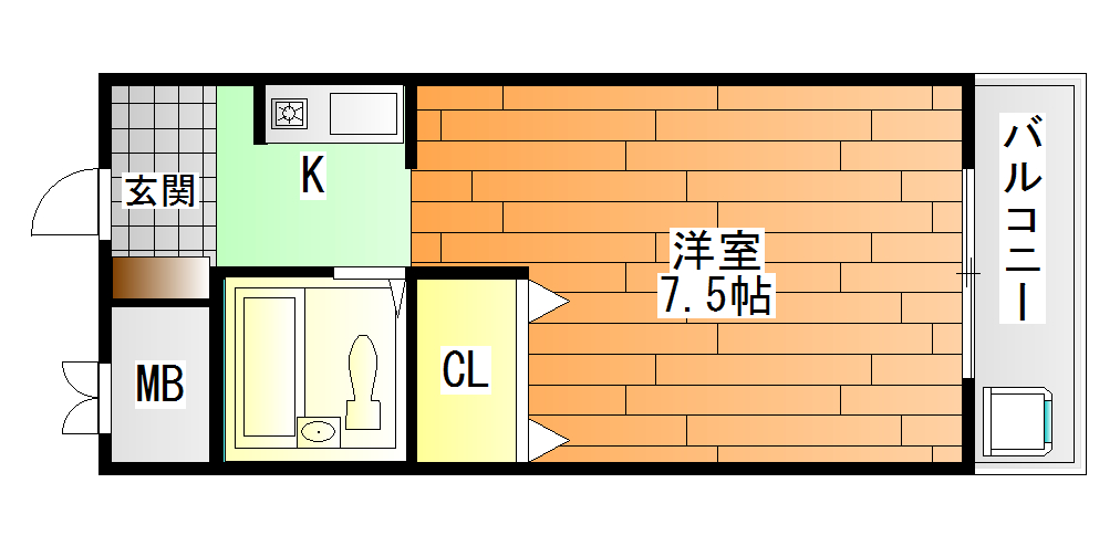 プチメゾン滝谷の間取り