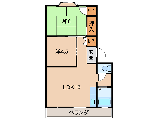 松見ビューハイツの間取り