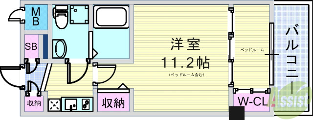 セレニテ甲子園IIの間取り