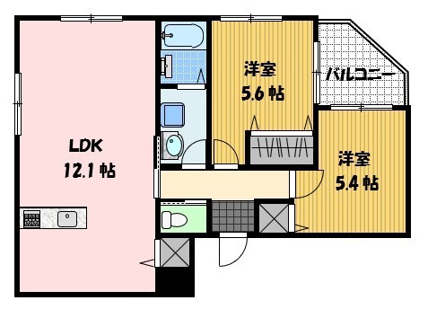 アミティ坂本の間取り