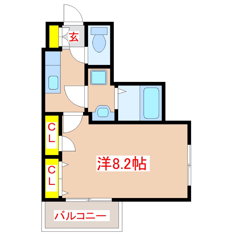 モナルダ鴨池の間取り