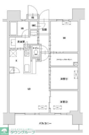 八王子市八日町のマンションの間取り