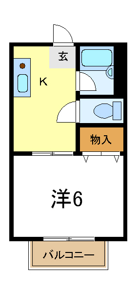 加古郡播磨町東野添のアパートの間取り