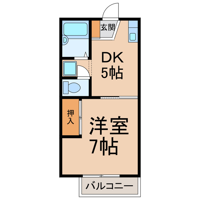 ハイツ康舟の間取り