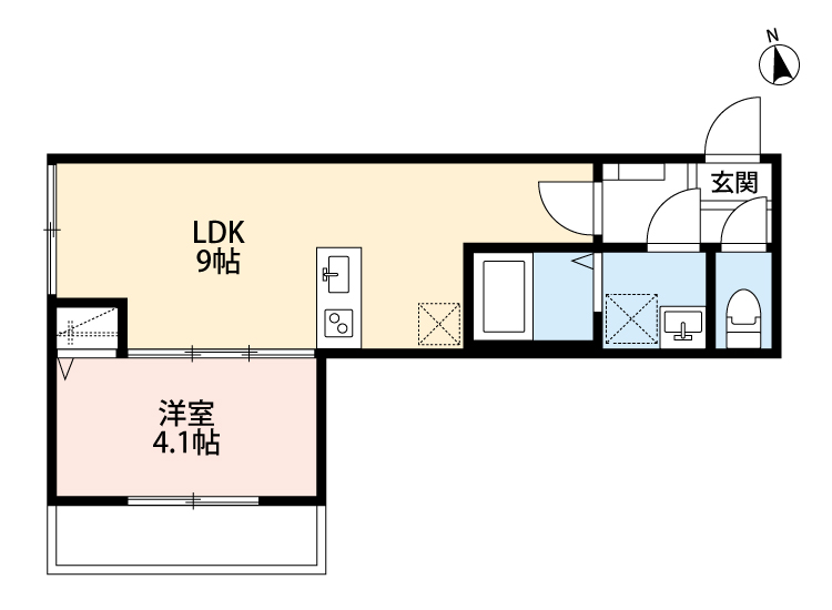 Crecia岩槻Ａ棟の間取り