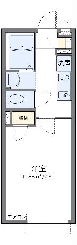 クレイノＢＬＵＥIIIの間取り