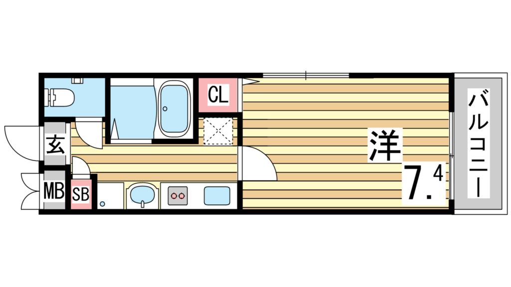 リヴィエーラ須磨の間取り