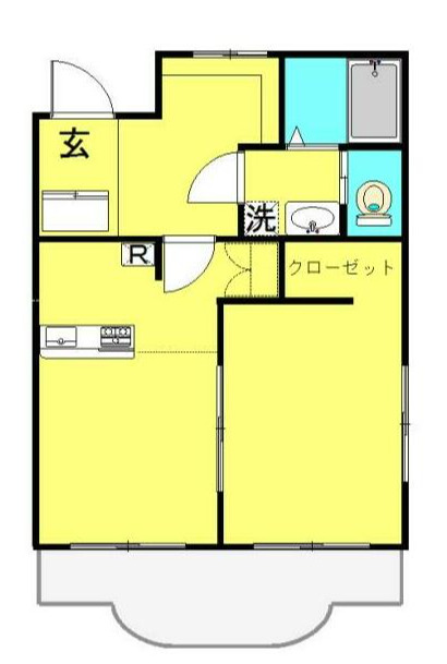 川崎市高津区久末のマンションの間取り