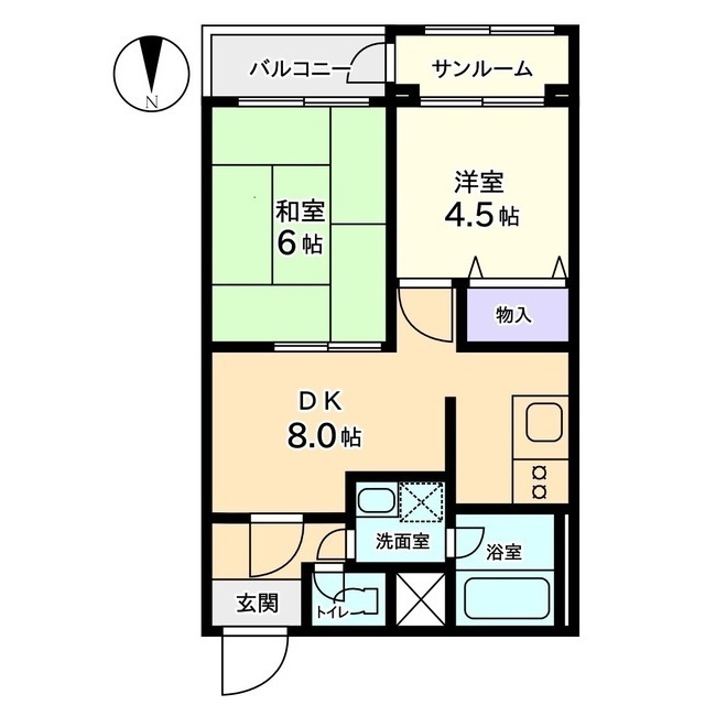 信開ドムス大聖寺駅前の間取り