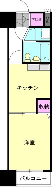 さいたま市中央区上峰のマンションの間取り