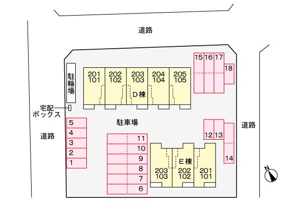 【南さつま市加世田村原のアパートのその他】