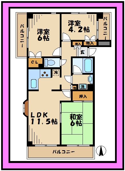 ブライトヒルの間取り