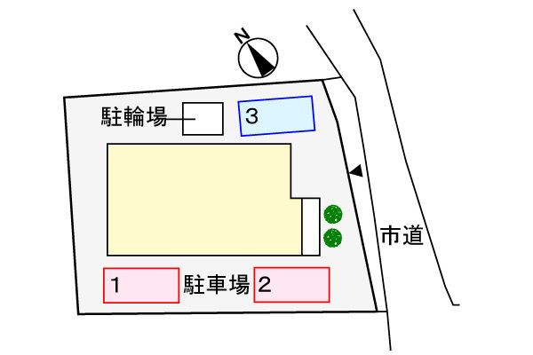 【横須賀市長坂のアパートの駐車場】