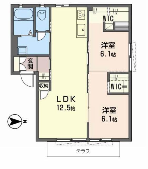 ディアス　セイキの間取り